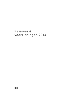 3. Notite reserves en voorzieningen 2014