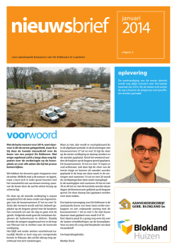 Januari 2014 - Blokland Huizen