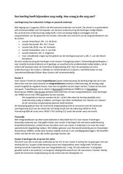 informatie voor aanvragen bijzondere zorg voor leerlingen