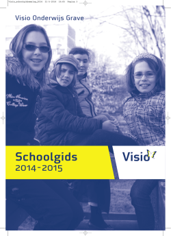 Schoolgids Visio Onderwijs Grave 2014