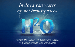 Invloed van water op het brouwproces