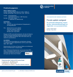 Download de folder. - Postuniversitair Centrum KU Leuven Kulak