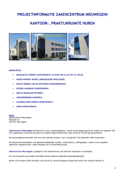 projectinformatie zakencentrum nieuwegein kantoor