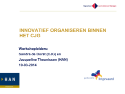 innovatief organiseren binnen het cjg