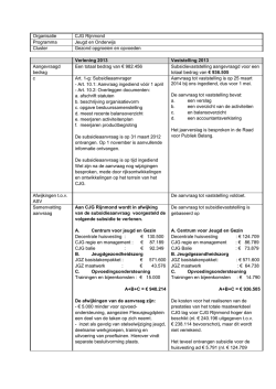 Invulschema Vaststelling 2013 CJG R