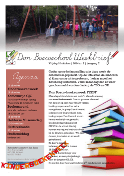 Kinderboekenweek Koffieuurtje CJG Boekenavond