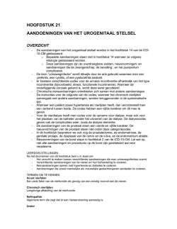 hoofdstuk_21_aandoeningen van het urogenitaal stelsel
