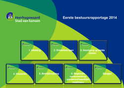 Eerste bestuursrapportage 2014 - Welkom op de website van de