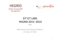 Pitch TNO Hegrid - TKI Switch2SmartGrids