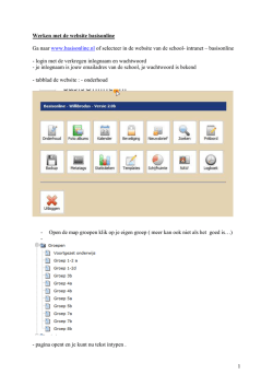 Handleiding website - St. Willibrordus Bakel