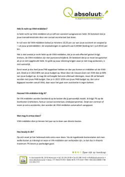 Heb ik recht op VIA4-middelen?