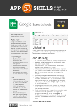 Google Spreadsheets 1