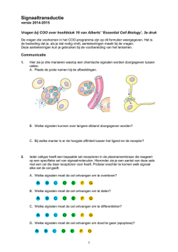 Hoofdstuk 16: Signaaltransductie