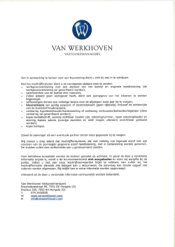 Inschrijfformulier woningzoekende - particulier