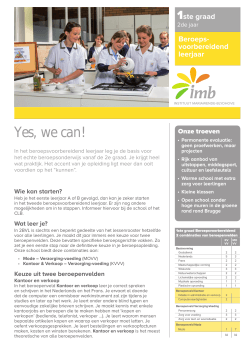 Yes, we can! - Instituut Mariawende