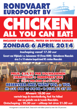 ALL YOU CAN EAT! - Rondvaart Europoort