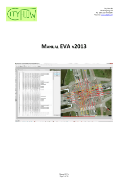 City Flow BV - Manual EVA