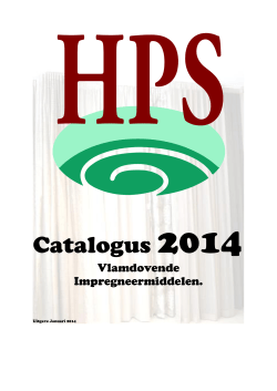 Prijslijst Impregneer 2014 - Hofstee Preventie Service