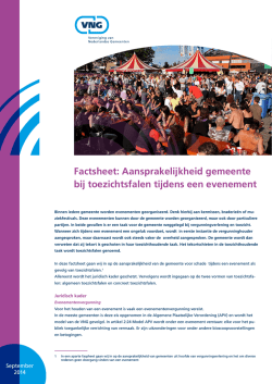 Factsheet aanprakelijkheid gemeenten bij toezichtsfalen