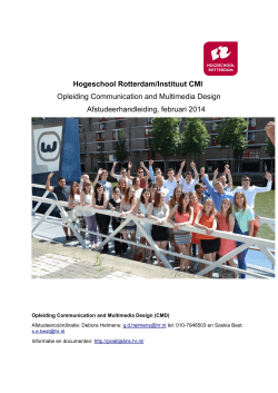 Hogeschool Rotterdam/Instituut CMI Opleiding Communication and