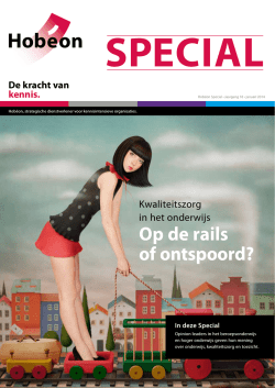 Kwaliteitszorg in het onderwijs: Op de rails of ontspoord?