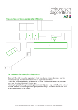 CDC - route cataract epidurale - Chirurgisch dagcentrum AZ Herentals