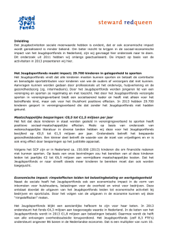 Inleiding Dat jeugdactiviteiten sociale meerwaarde