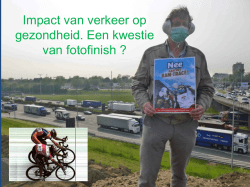 Impact van verkeer op gezondheid. Een kwestie van