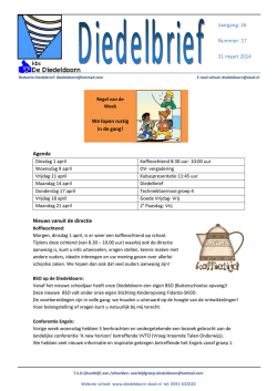 Diedelbrief van 31 maart 2014