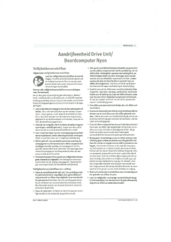Aandrijfeenheid Drive Unit] Boordcomputer Nyon