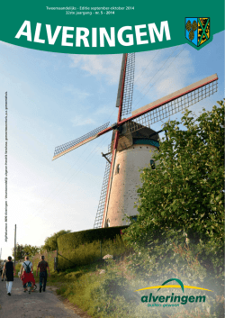 Editie september-oktober 2014 32ste jaargang - nr. 5