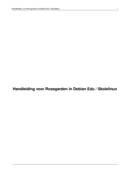 Handleiding voor Rosegarden in Debian Edu / Skolelinux