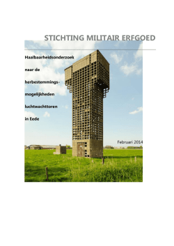 Haalbaarheidsonderzoek herbestemmingsmogelijkheden