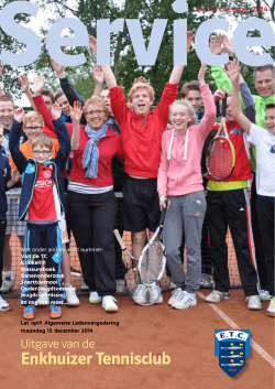 Clubblad November 2014 - Enkhuizer Tennis Club