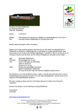 kunt u de uitnodiging downloaden - Scouting Sint Joris Ridderkerk