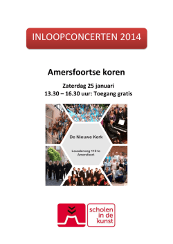 INLOOPCONCERTEN 2014 - Scholen in de Kunst