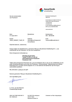 Inloopavond Piushaven