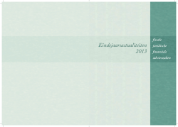 Eindejaarsactualiteiten 2013