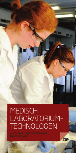 Brochure Medisch Laboratoriumtechnoloog