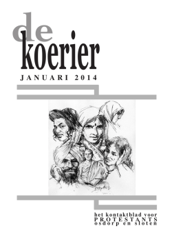 JANUARI 2014 - Protestantse wijkgemeente Osdorp Sloten