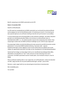 Download de brief voor certificaathouders (pdf) - IKOB-BKB
