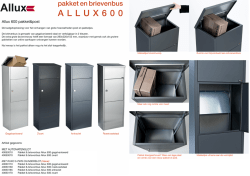 320 Allux Pakket-brievenbus