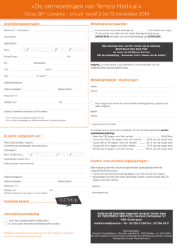 inschrijving - Medipress Services