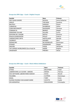 Groupe des DRH Li&egrave;ge &ndash; Coach : Brigitte Fran&ccedil;ois