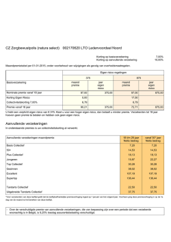 CZ Zorgbewustpolis (natura select) 002170620 LTO Ledenvoordeel