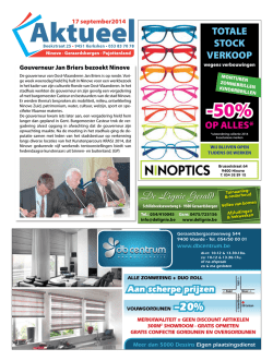 Editie Ninove - 17/09/2014 (week 38)