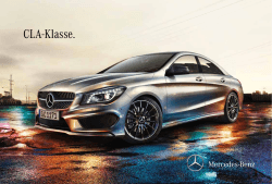Brochure CLA-Klasse downloaden (PDF) - Mercedes-Benz
