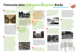 Fietsroute 2 Monumentaal Groen - Open Monumentendagen Breda