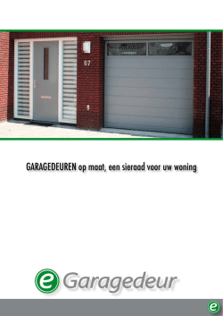 Brochure garagedeuren