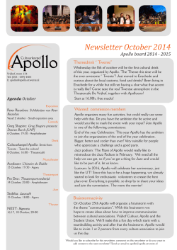 Newsletter October 2014